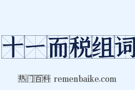 十一而税组词是什么意思的图片